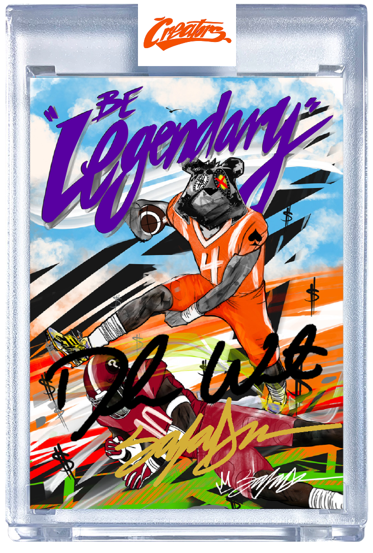 Deshaun Watson Collector Bear Card – King Saladeen Art